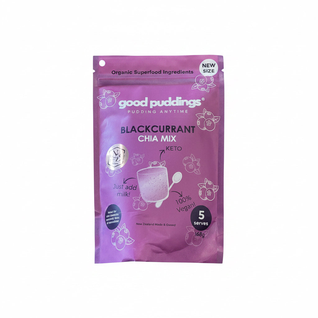 Blackcurrant Chia Pudding 168g (Good Puddings)