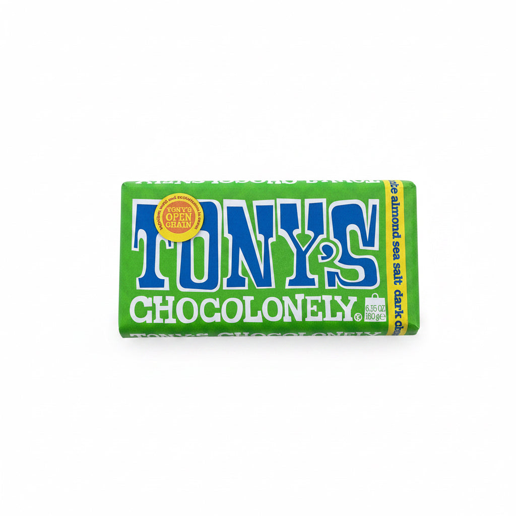 Dark Chocolate Sea Salt Almond 180gm (Tony’s)
