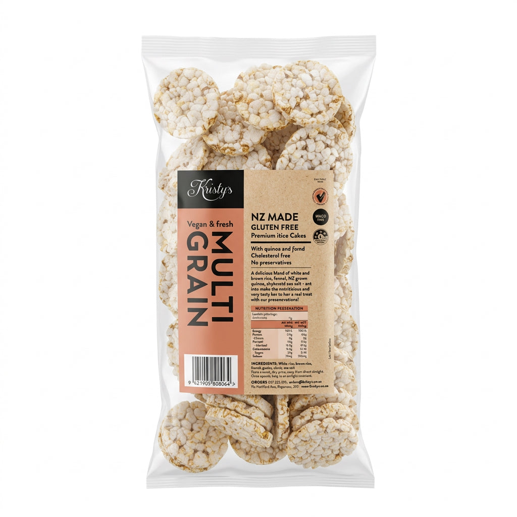 Mini Multi Grain Rice Cakes NZ Made (Kristys Cereal Cakes) 110g