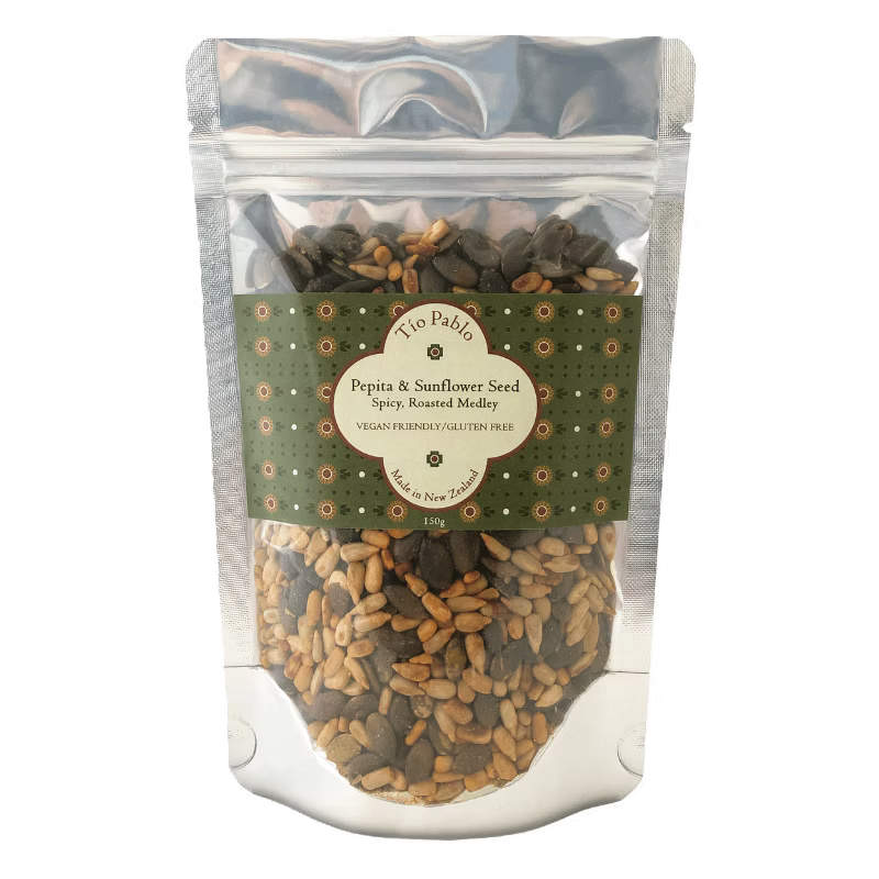 Spicy Roasted Pepitas & Sunflower Seeds 150g