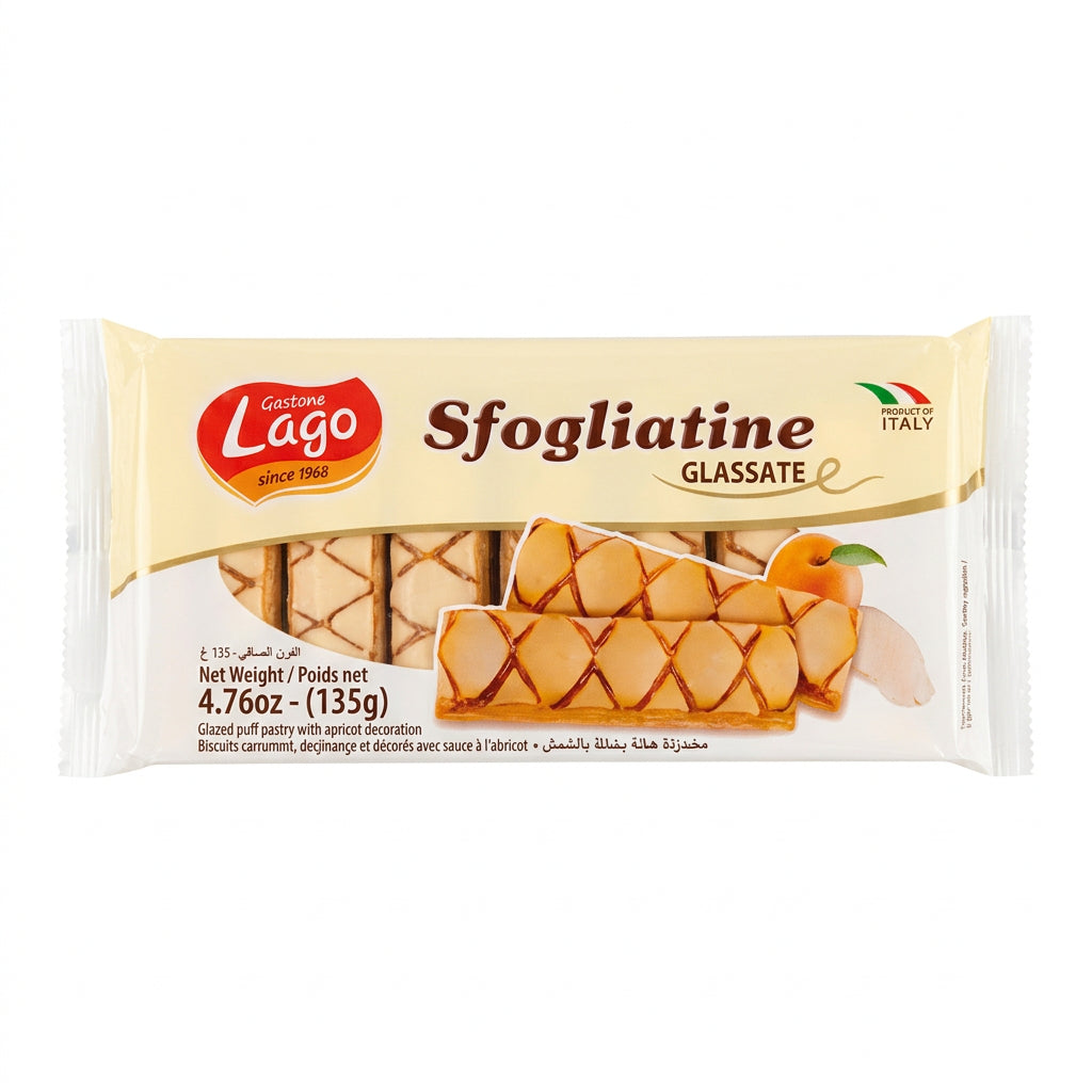 Glazed Puff Pastry with Apricot Decoration (Lago) 135g