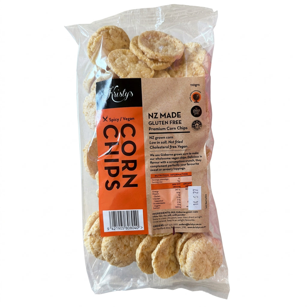Mini Spicy Corn Rice Cakes NZ Made (Kristys Cereal Cakes) 110g