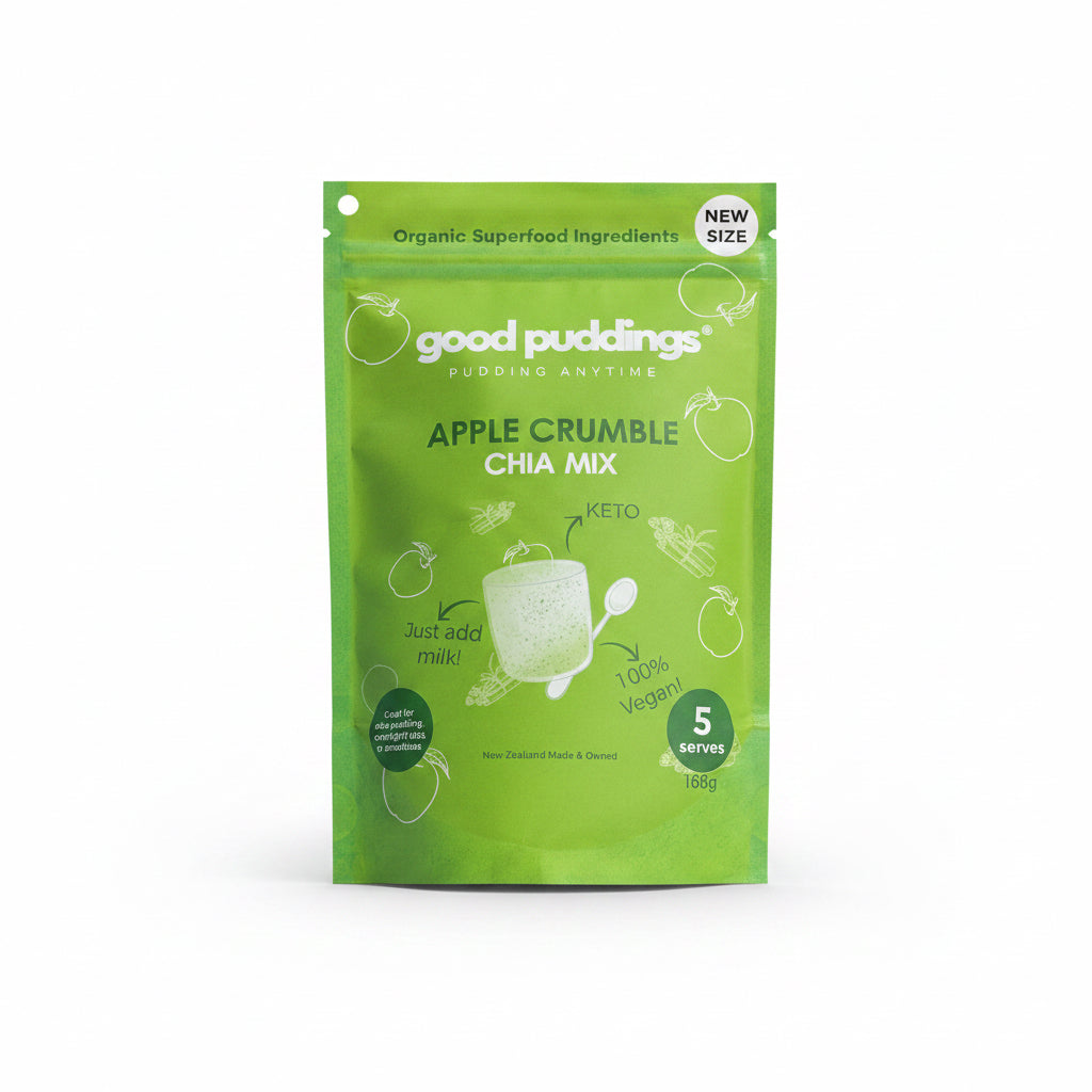 Apple Crumble Chia Pudding 168g (Good Puddings)
