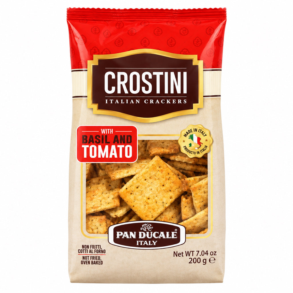 Crostini - Tomato & Basil 200g (Pan Ducale)