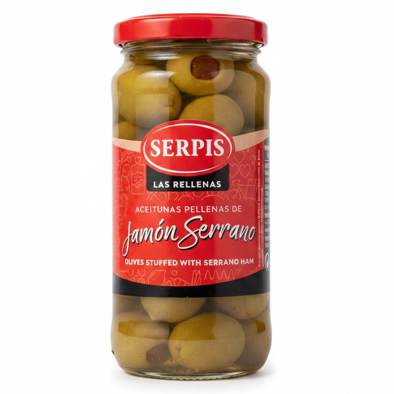 Olives with Serrano Ham
