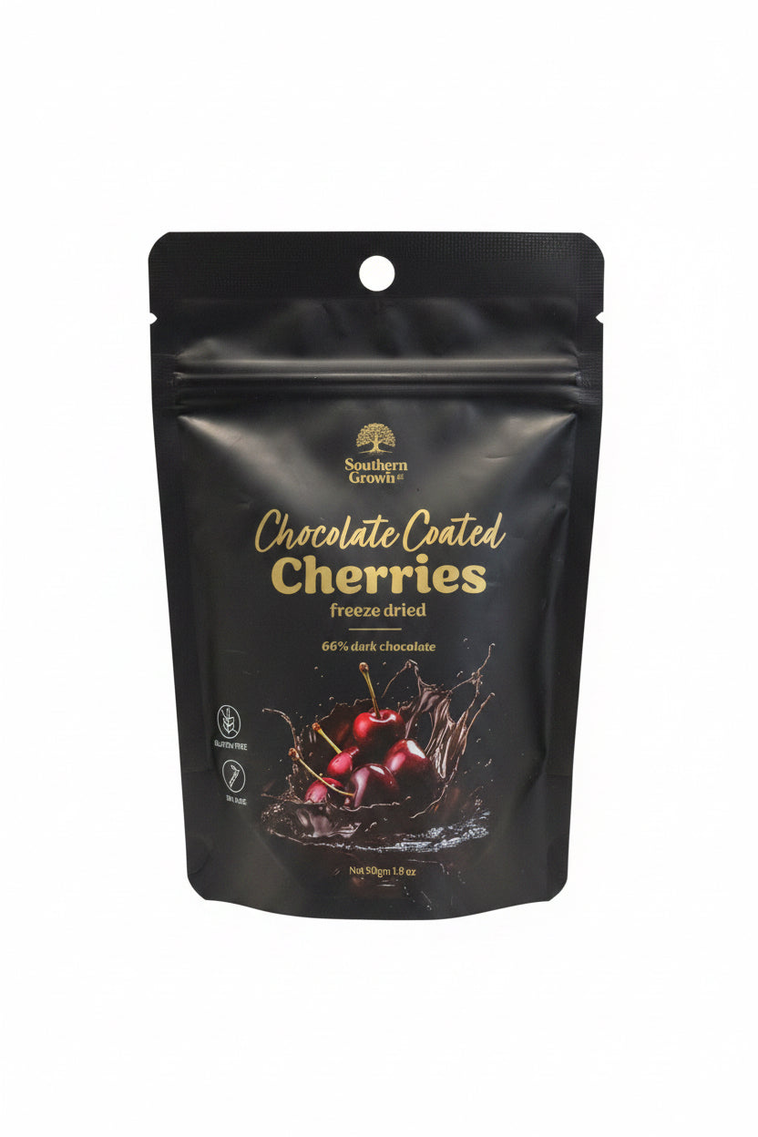 Dark Chocolate Covered Cherries (Southern Grown) 50g