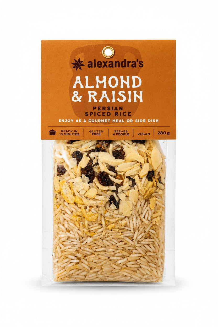 Almond and Raisin Rice Ready to Cook