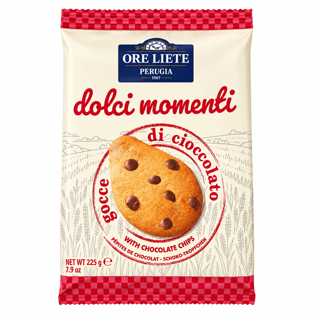 Biscuits with Chocolate Chips 225g (Ore Liete)