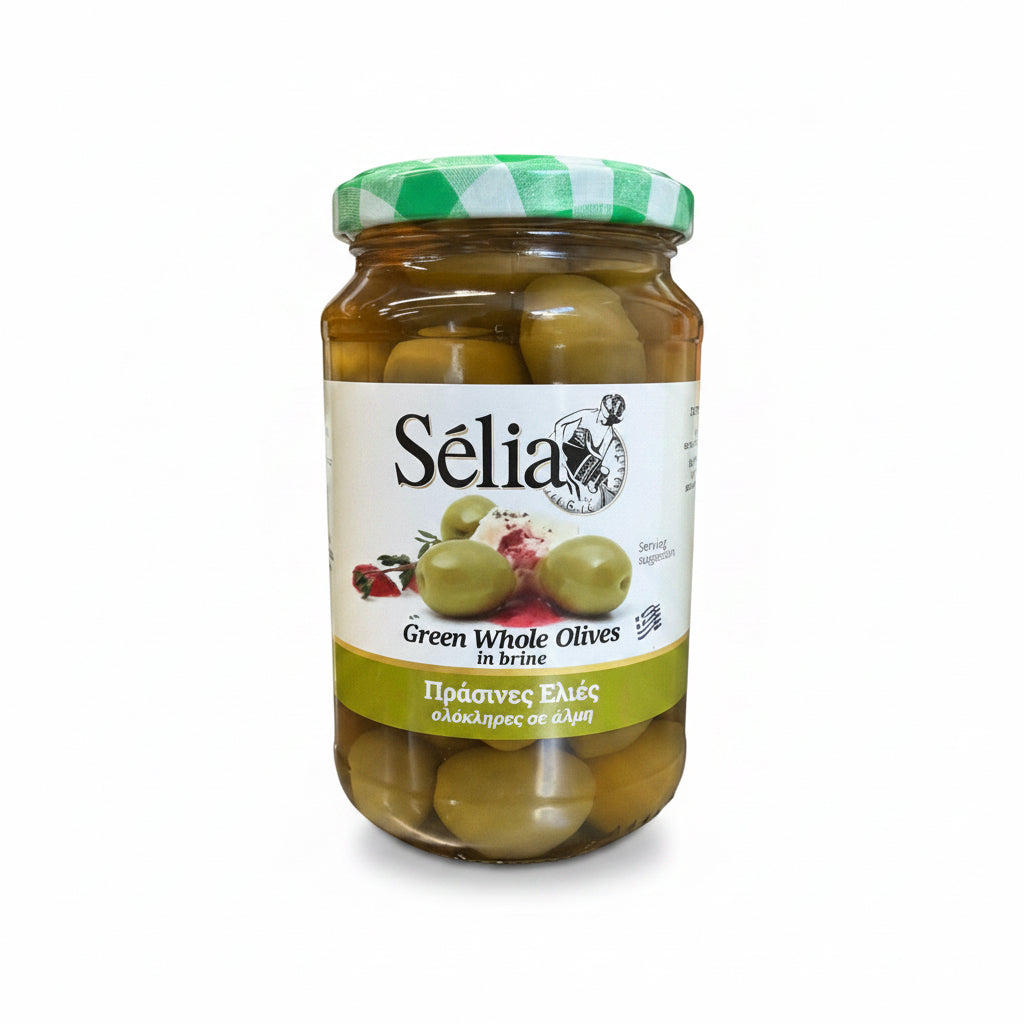 Green Whole Olives (Selia) 370g