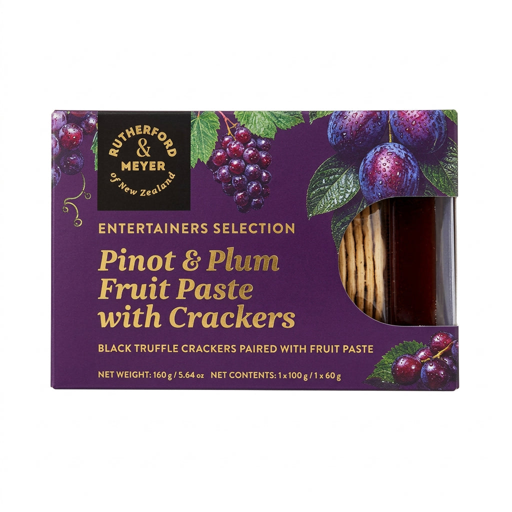 Pinot & Plum Fruit Paste with Black Truffle Crackers (Rutherford & Meyer)