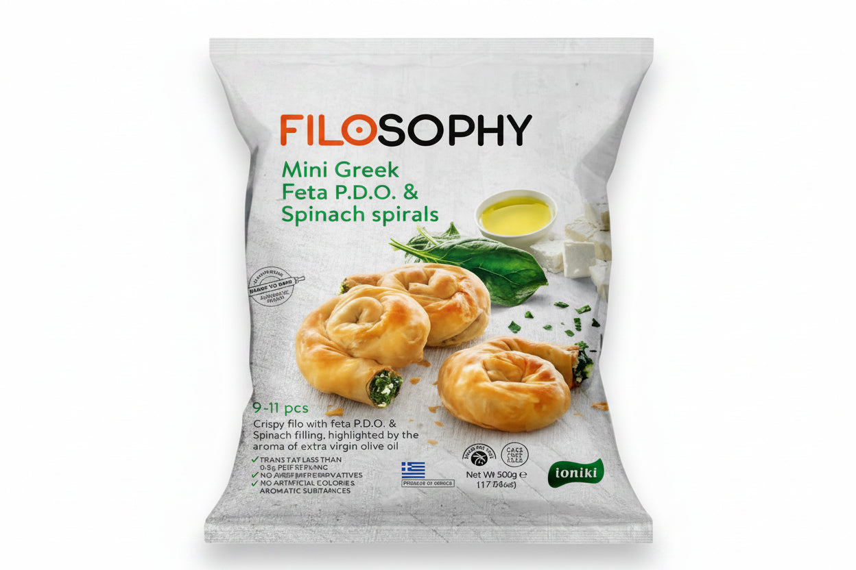 Filo Feta & Spinach Spiral Pies 6pk