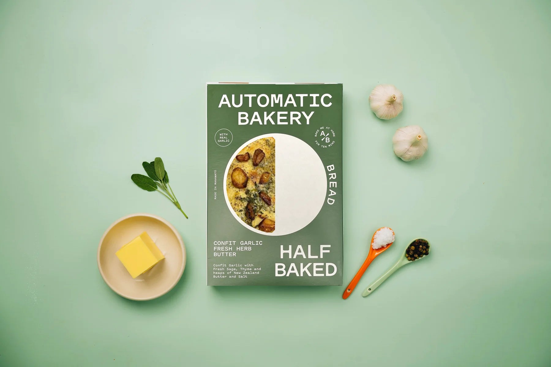 Half Baked Confit Garlic Fresh Herb Bread 400g