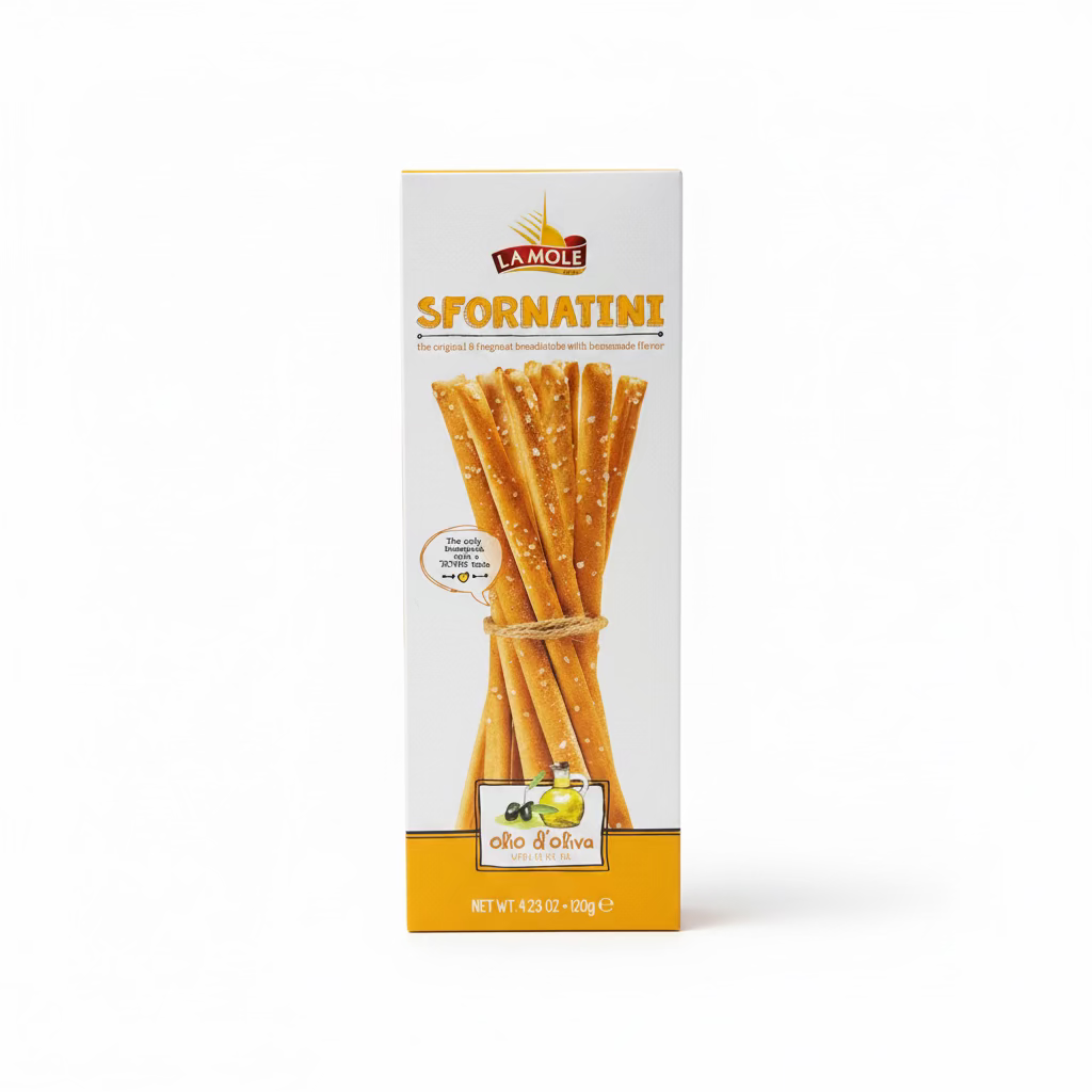 Grissini Olive Oil 120g (La Mole)