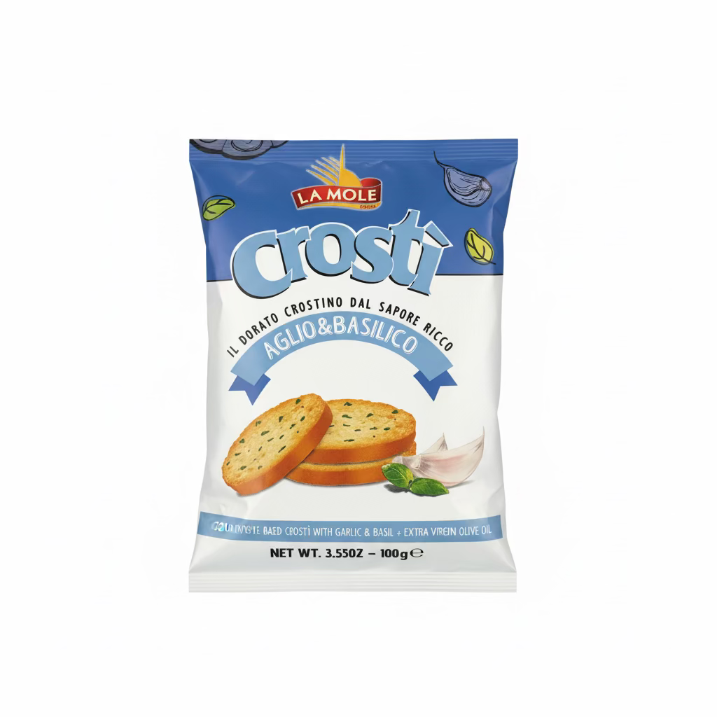 Crosti Garlic & Basil 100g (La Mole)