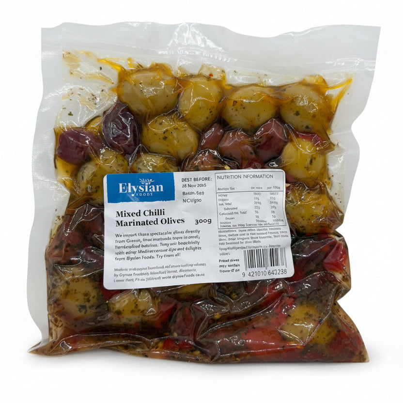 Chilli Marinated Mixed Pitted Olives