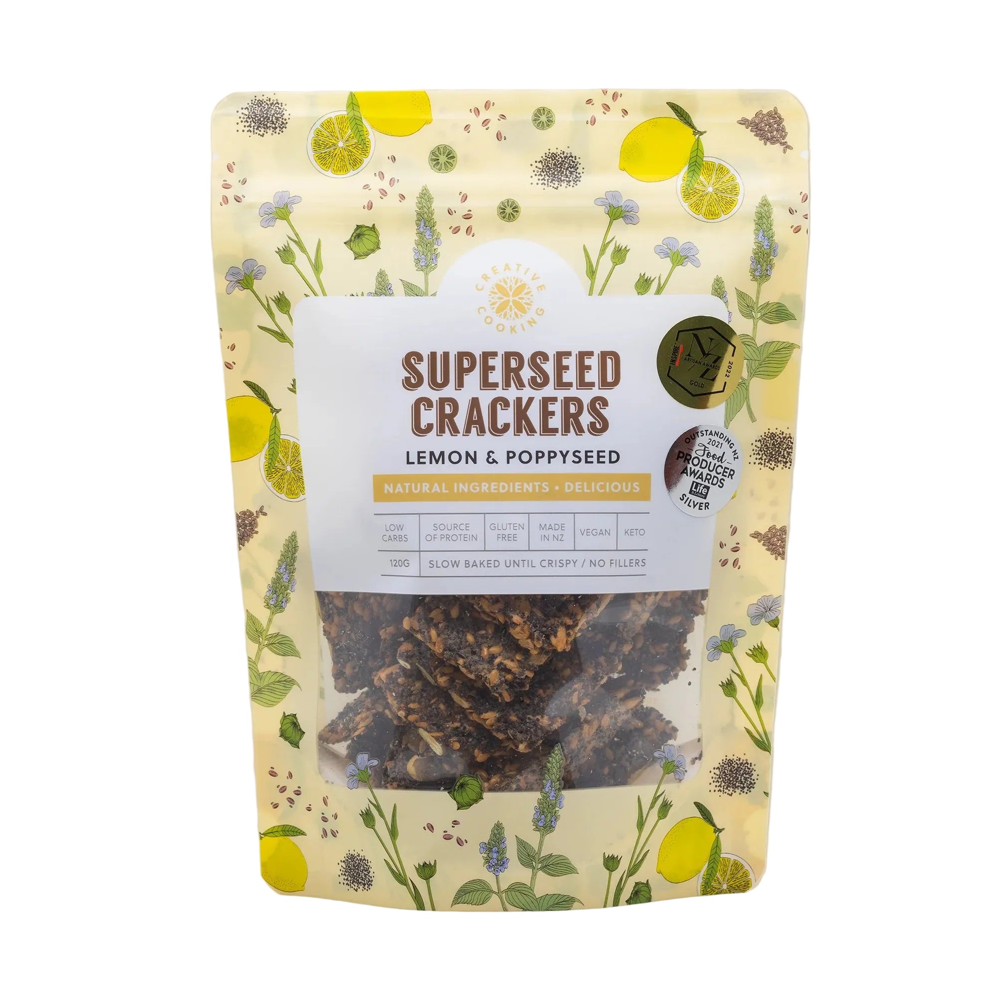 Lemon & Poppyseed Crackers