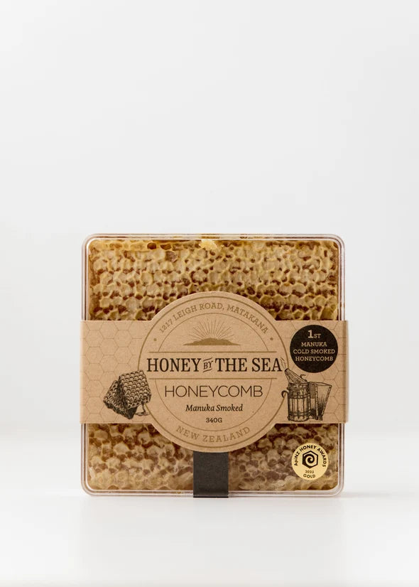 Cold Mānuka-Smoked Honeycomb (Honey By the Sea) 340g