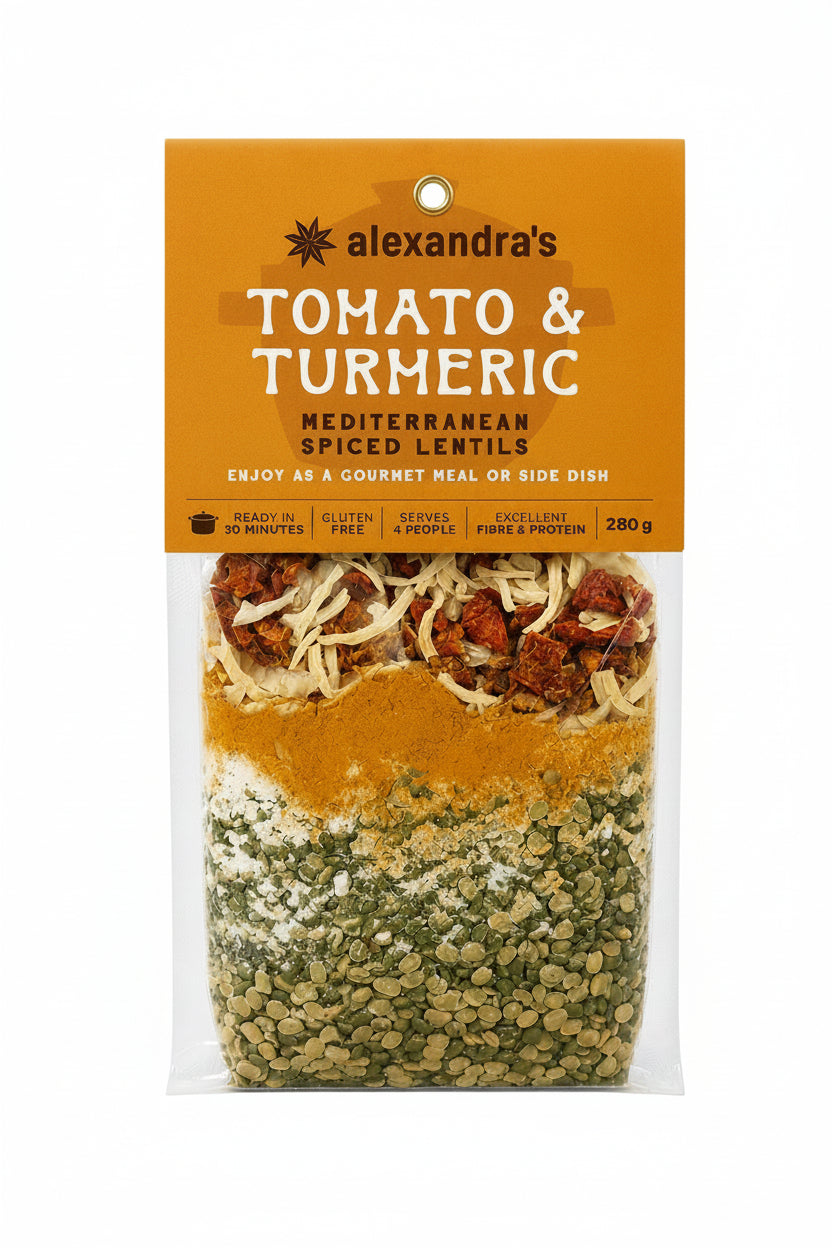 Tomato & Turmeric Lentils