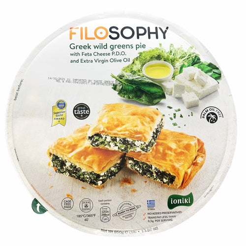 Wild Greens Feta & EVO Oil Pie