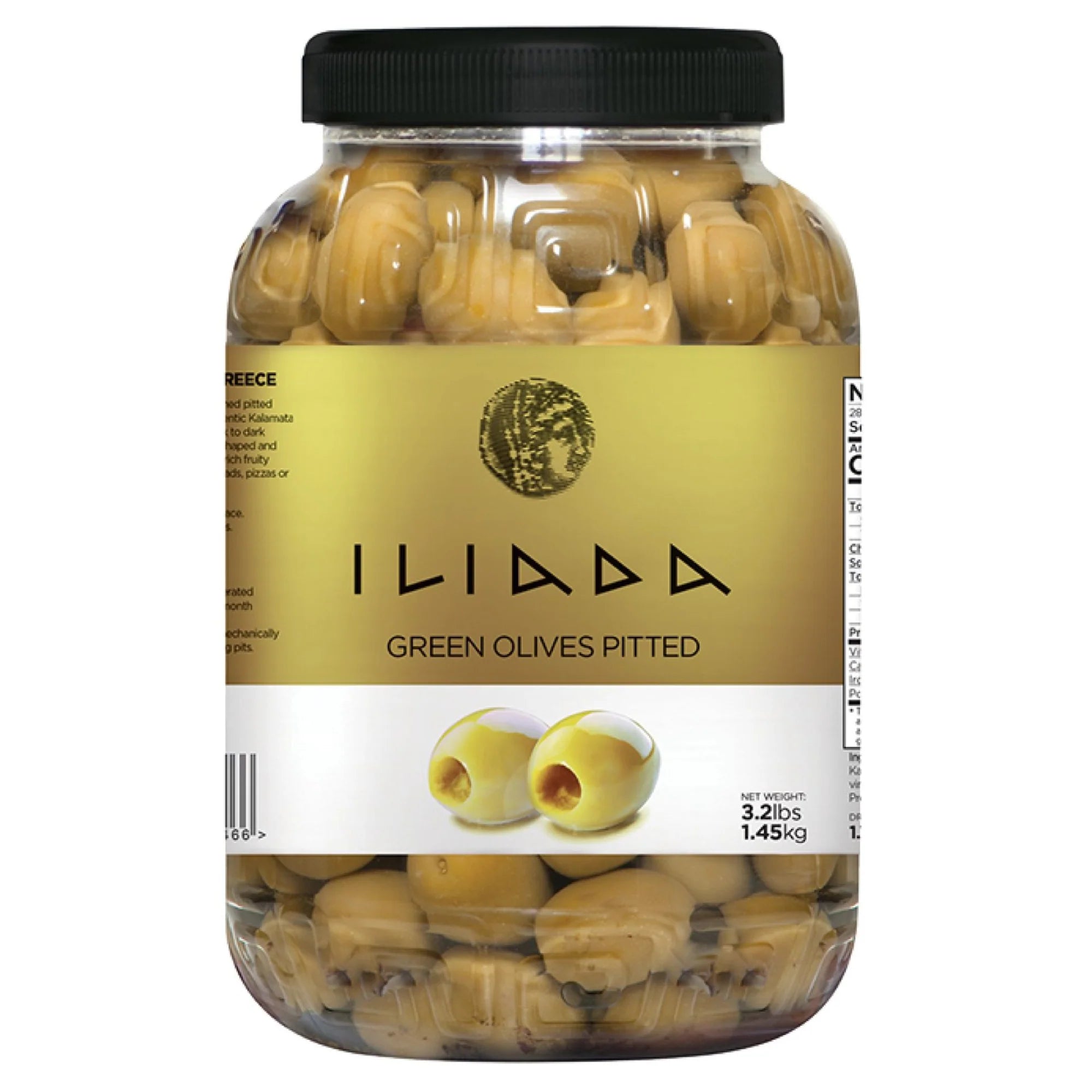 Green Pitted Olives 3L