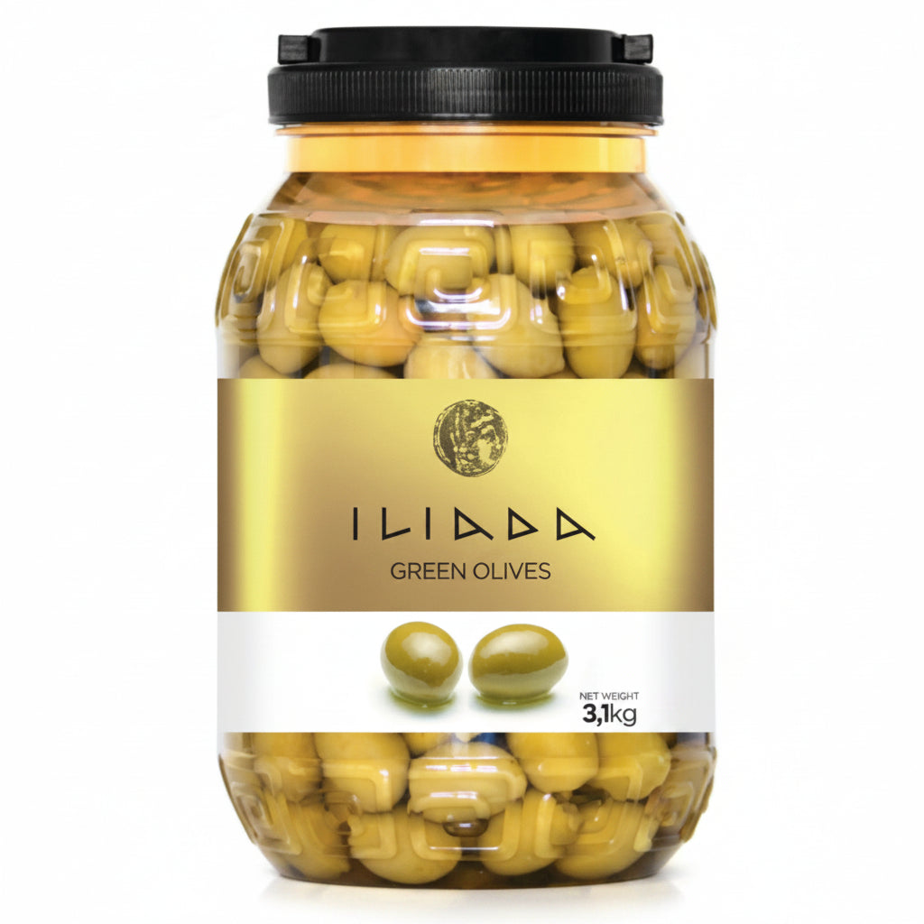 Green Whole Olives Pail 3L