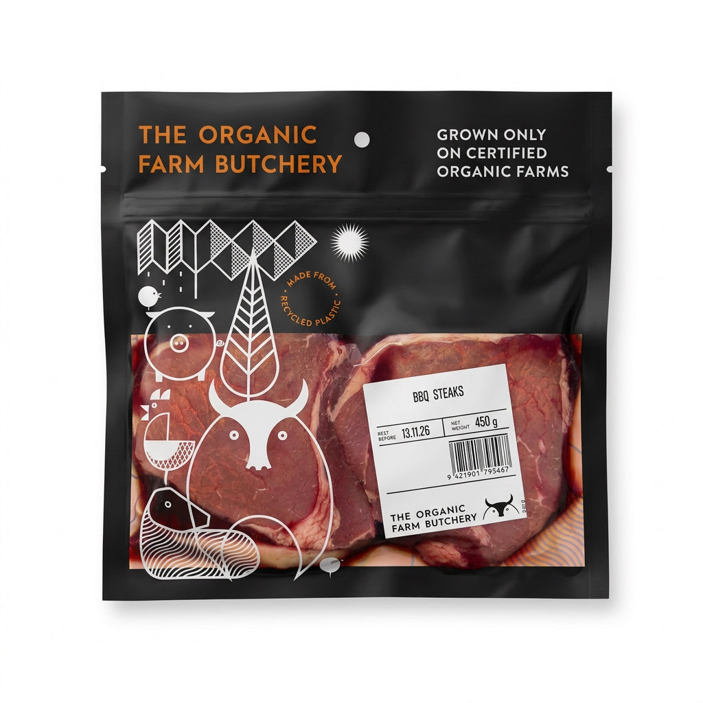 BBQ Steaks (The Organic Farm Butchery) 450g