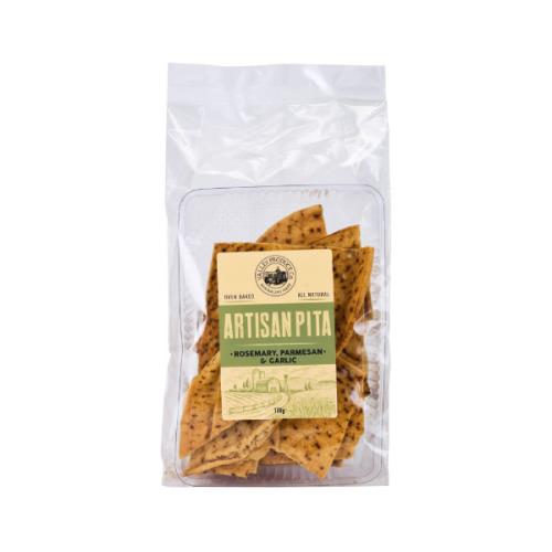 Artisan Pita Rosemary Pasrmesan & Garlic (VPC) 100g