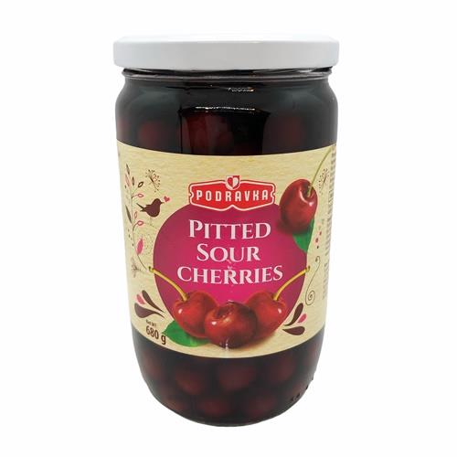 Cherries Sour Pitted (Podravka) 680gm