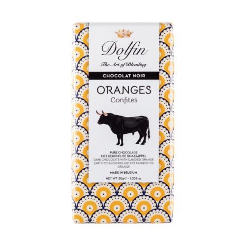 Chocolate Dark Candied Orange (Dolfin) 30g