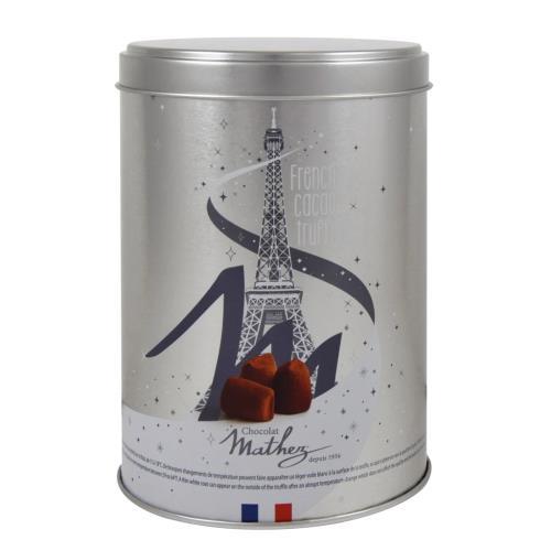 Chocolate Truffle Paris Silver TIN (Mathez) 500g