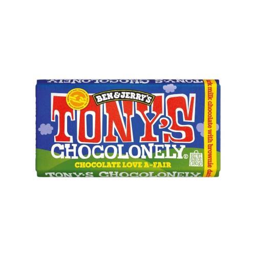 Chocolonely Ben Jerrys Dark Milk with Brownie (Tonys) 180g