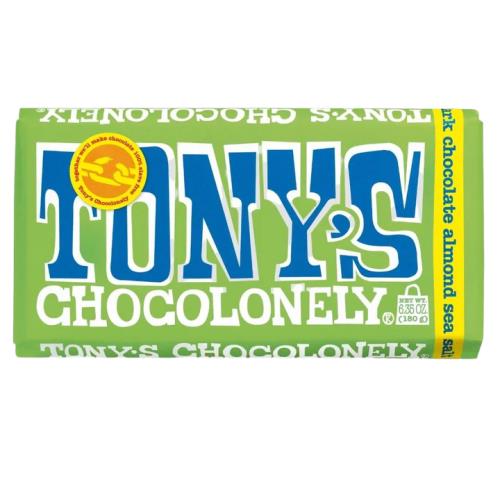 Chocolonely Dark Chocolate Almond Sea Salt (Tonys) 180g