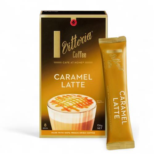 Coffee Sachets Caramel Latte (Vittoria) 8pk