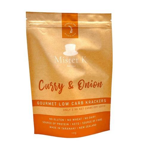 Curry & Onion Crackers (Mister K) 120gm