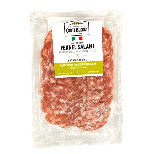 Fennel Salami Sliced (Corte Buona) 80g