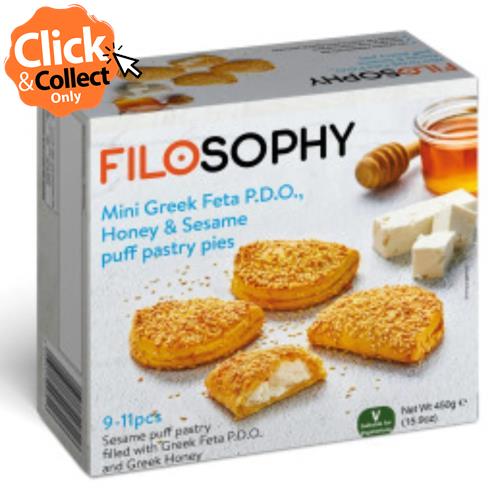 Filo Mini Greek Feta Honey & Sesame Pies (Filosophy) 450gm