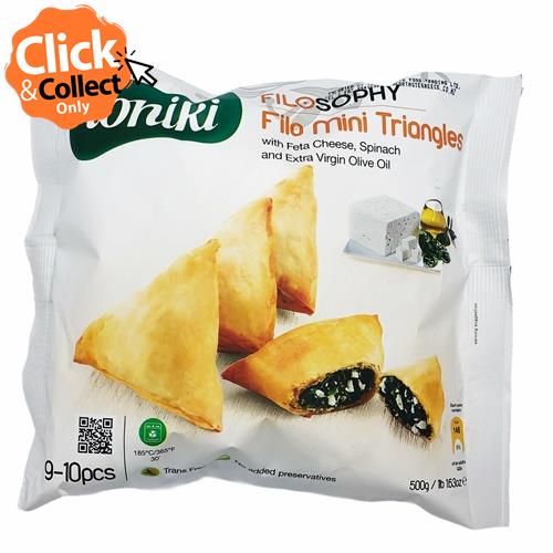 Filo Triangles Feta & Spinach (Ioniki) 500gm