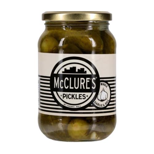 Garlic and Dill Whole Pickles (McClures) 500g
