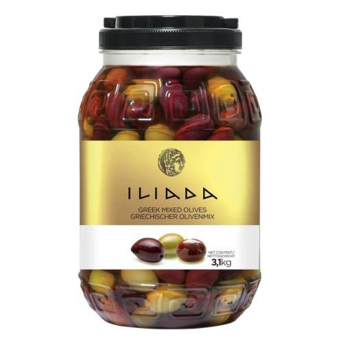 Greek Mixed Olives 3kg Pail (Iliada)