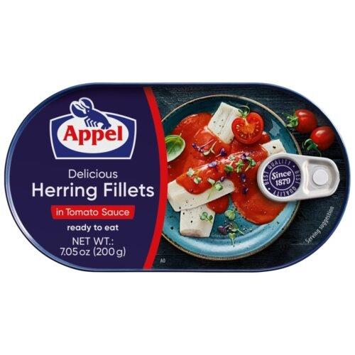 Herring Fillets Tomato Sauce (Appel) 200g