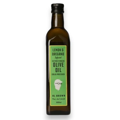 Lemon & Oregano infused Olive Oil (Al Brown) 500ml