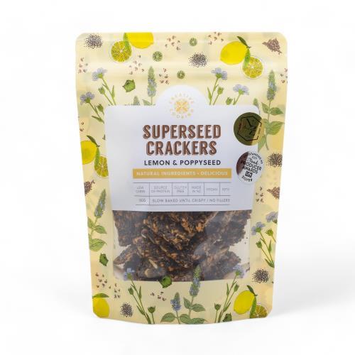 Lemon & Poppyseed Crackers (Superseed) 120g