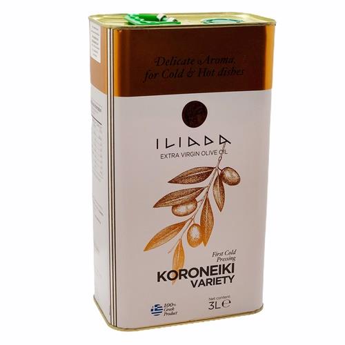 Olive Oil Extra Virgin Koroneiki (Iliada) 3 litre