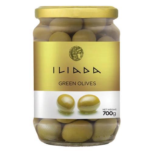 Olives Green Whole (Iliada) 700g