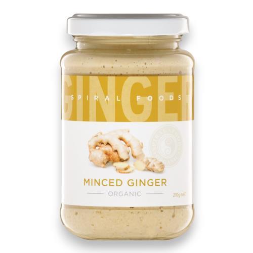 Organic Minced Ginger (Spiral Foods) 210g