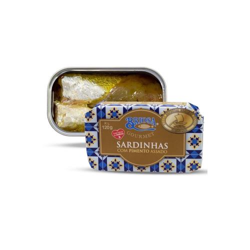Sardines in Olive Oil with Roasted Pepper (Briosa) 120g