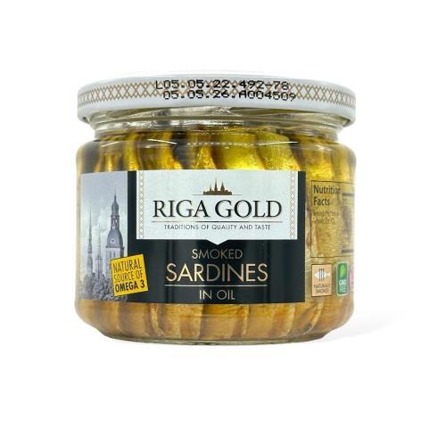 Smoked Sardines in Oil (Riga Gold) 270g