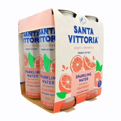 Sparkling Water Grapefruit (Santa Vittoria) 4 x 330ml