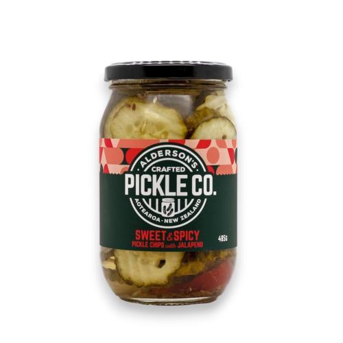 Sweet and Spicy Pickle Chips (Aldersons) 500g