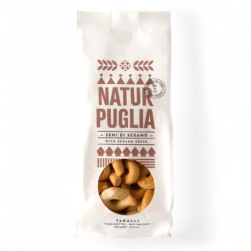 Taralli with Sesame Seeds (Natur Puglia) 250gm